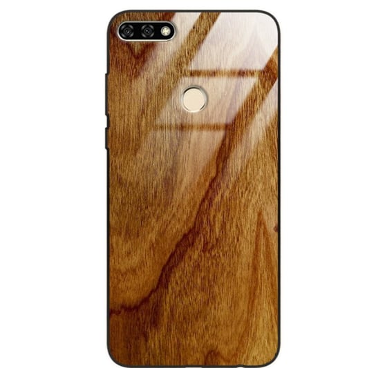 Etui drewniane Huawei Honor 7a Old Fashion Wood Amber Forestzone Glass ForestZone