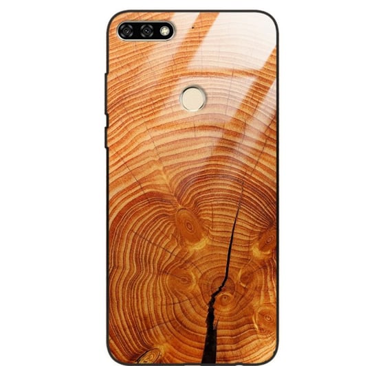 Etui drewniane Huawei Honor 7a Old Fashion Wood Burnt Orange Forestzone Glass ForestZone