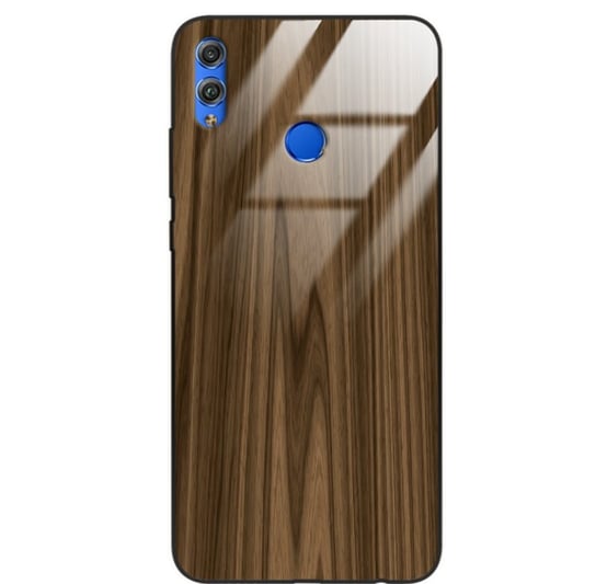 Etui drewniane Huawei Honor 8x Premium Wood Brown Forestzone Glass ForestZone