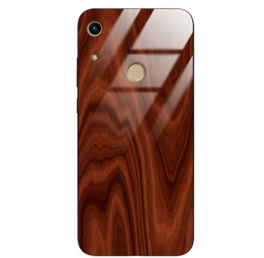 Etui drewniane Huawei Honor Play 8a Premium Wood Mahogany Forestzone Glass ForestZone