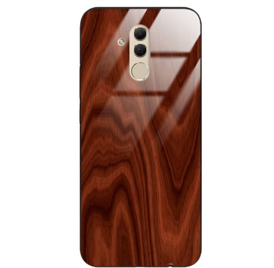Etui drewniane Huawei Mate 20 Lite Premium Wood Mahogany Forestzone Glass ForestZone