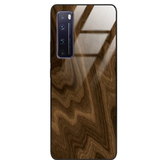 Etui drewniane Huawei Nova 7 Pro Premium Wood Chocolate Forestzone Glass ForestZone