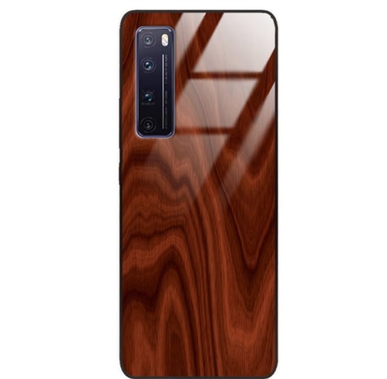 Etui drewniane Huawei Nova 7 Pro Premium Wood Mahogany Forestzone Glass ForestZone