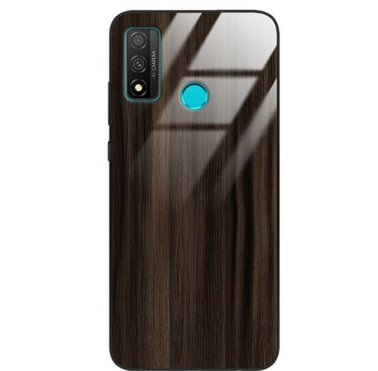 Etui drewniane Huawei P Smart 2020 Premium Wood Dark Brown Forestzone Glass ForestZone