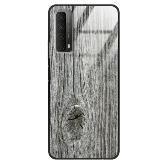Etui drewniane Huawei P Smart 2021 Old Fashion Wood Gray Forestzone Glass ForestZone