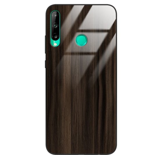 Etui drewniane Huawei P40 Lite E Premium Wood Dark Brown Forestzone Glass ForestZone