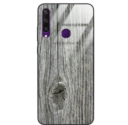 Etui drewniane Huawei Y6p Old Fashion Wood Gray Forestzone Glass ForestZone