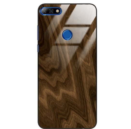 Etui drewniane Huawei Y7 Prime 2018 Premium Wood Chocolate Forestzone Glass ForestZone