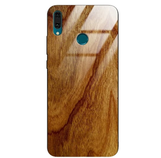 Etui drewniane Huawei Y9 2019 Old Fashion Wood Amber Forestzone Glass ForestZone