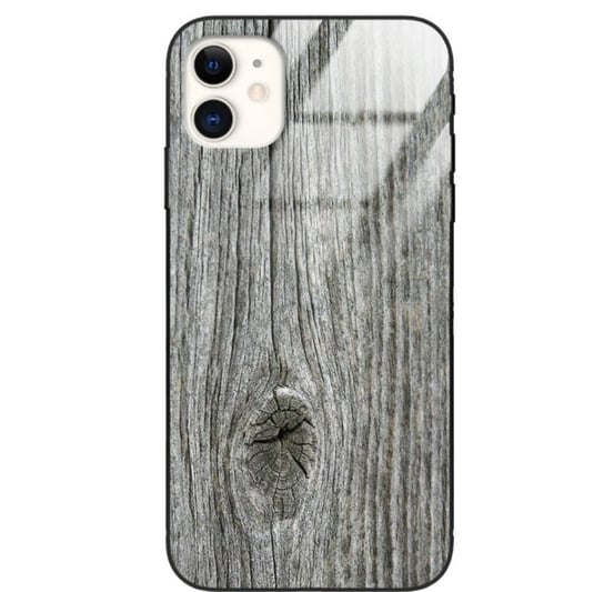 Etui drewniane iPhone 11 Old Fashion Wood Gray Forestzone Glass ForestZone