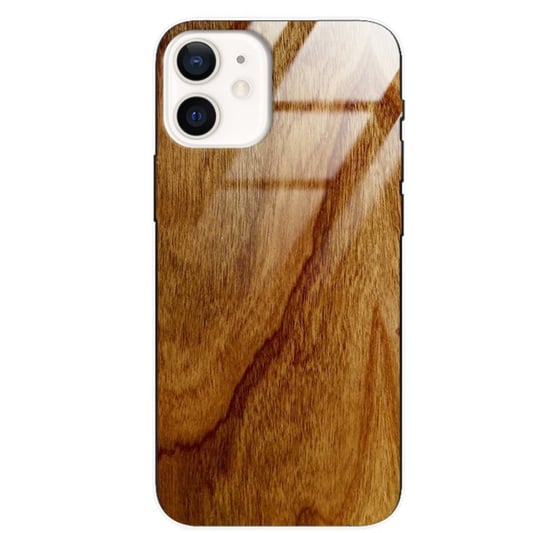 Etui drewniane iPhone 12 Mini Old Fashion Wood Amber Forestzone Glass ForestZone