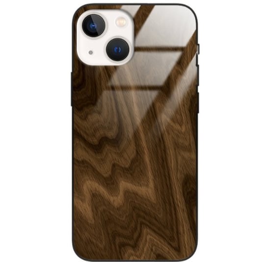 Etui drewniane iPhone 13 Mini Premium Wood Chocolate Forestzone Glass ForestZone