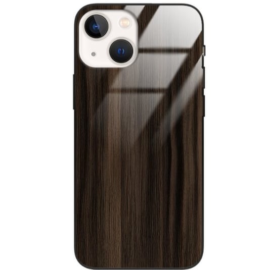 Etui drewniane iPhone 13 Mini Premium Wood Dark Brown Forestzone Glass ForestZone