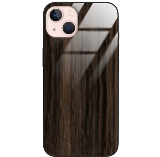 Etui drewniane iPhone 13 Premium Wood Dark Brown Forestzone Glass ForestZone