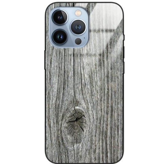 Etui drewniane iPhone 13 Pro Old Fashion Wood Gray Forestzone Glass ForestZone