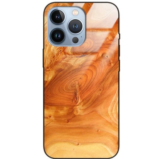 Etui drewniane iPhone 13 Pro Premium Wood Honey Forestzone Glass ForestZone
