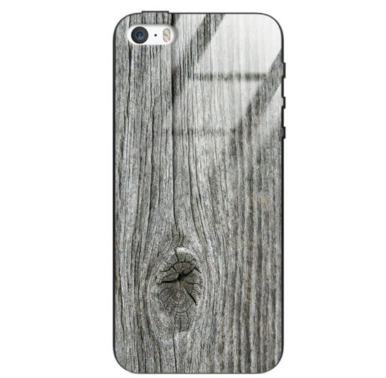 Etui drewniane iPhone 5/5s/Se Old Fashion Wood Gray Forestzone Glass ForestZone