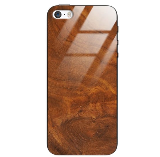 Etui drewniane iPhone 5/5s/Se Premium Wood Caramel Forestzone Glass ForestZone