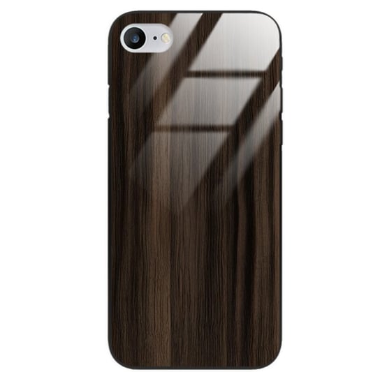 Etui drewniane iPhone 8/7 Premium Wood Dark Brown Forestzone Glass ForestZone