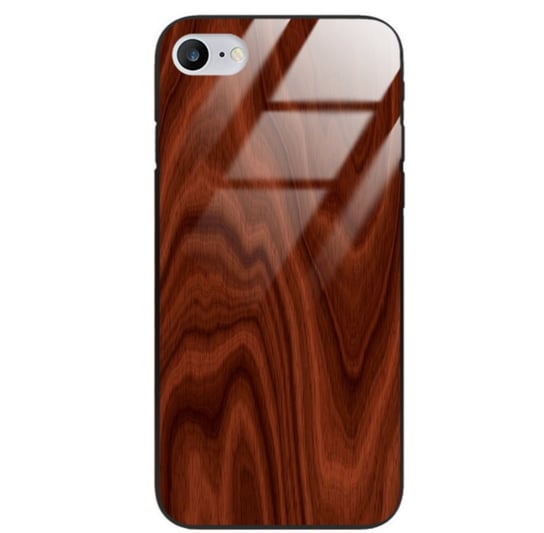 Etui drewniane iPhone 8/7 Premium Wood Mahogany Forestzone Glass ForestZone