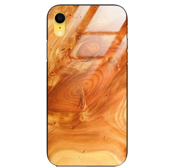 Etui drewniane iPhone Xr Premium Wood Honey Forestzone Glass ForestZone