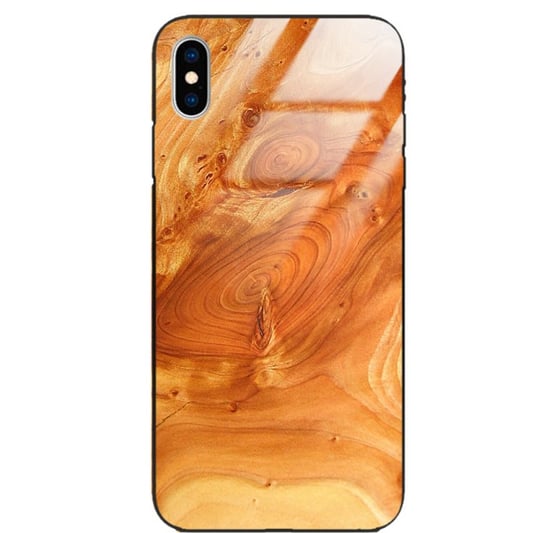 Etui drewniane iPhone Xs Premium Wood Honey Forestzone Glass ForestZone