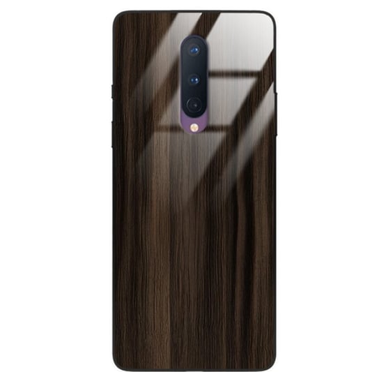 Etui drewniane OnePlus 8 Premium Wood Dark Brown Forestzone Glass ForestZone