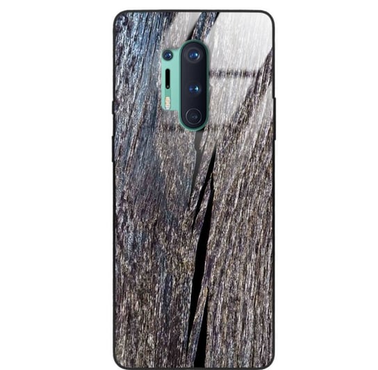 Etui drewniane OnePlus 8 Pro Old Fashion Wood Blue Gray Forestzone Glass ForestZone