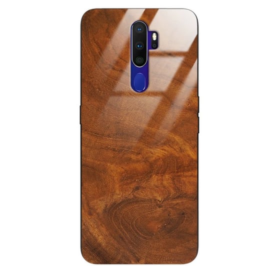 Etui drewniane Oppo A9 2020 Premium Wood Caramel Forestzone Glass ForestZone