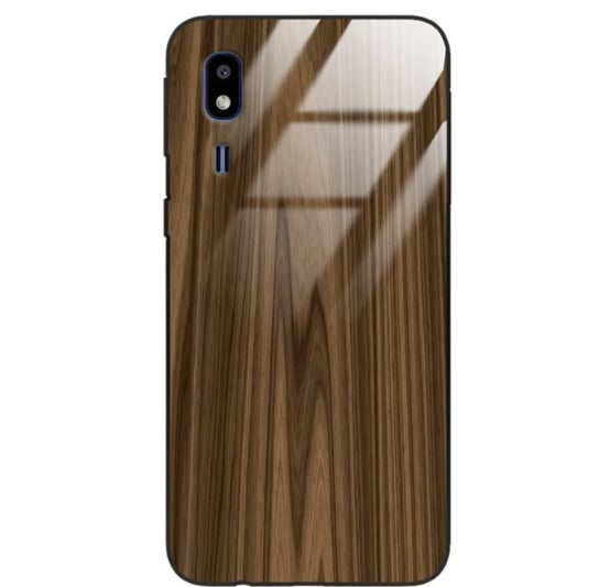 Etui drewniane Samsung Galaxy A2 Core Premium Wood Brown Forestzone Glass ForestZone