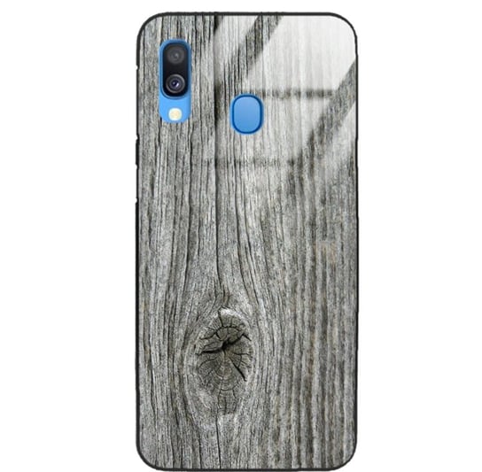 Etui drewniane Samsung Galaxy A40 Old Fashion Wood Gray Forestzone Glass ForestZone
