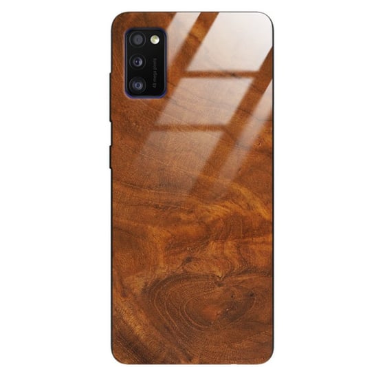 Etui drewniane Samsung Galaxy A41 Premium Wood Caramel Forestzone Glass ForestZone
