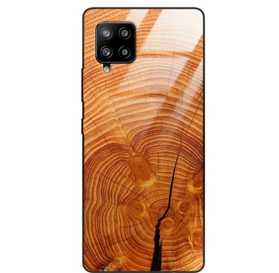 Etui drewniane Samsung Galaxy A42 5g Old Fashion Wood Burnt Orange Forestzone Glass ForestZone