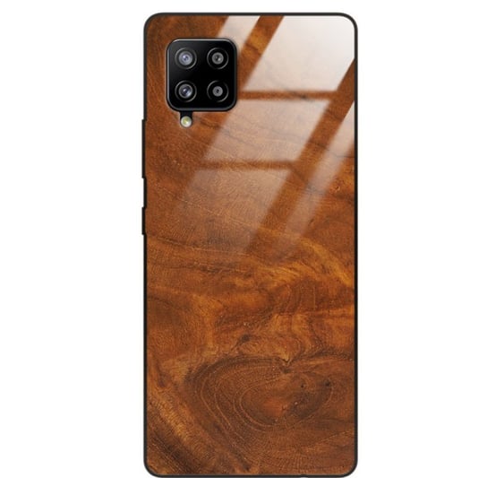 Etui drewniane Samsung Galaxy A42 5g Premium Wood Caramel Forestzone Glass ForestZone