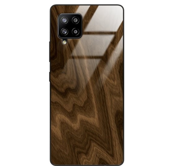 Etui drewniane Samsung Galaxy A42 5g Premium Wood Chocolate Forestzone Glass ForestZone