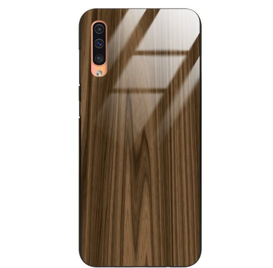 Etui drewniane Samsung Galaxy A50 Premium Wood Brown Forestzone Glass ForestZone
