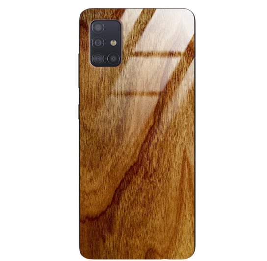 Etui drewniane Samsung Galaxy A51 Old Fashion Wood Amber Forestzone Glass ForestZone