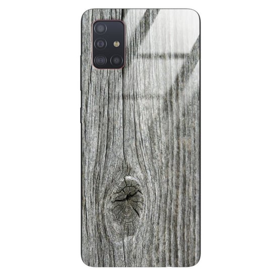 Etui drewniane Samsung Galaxy A51 Old Fashion Wood Gray Forestzone Glass ForestZone