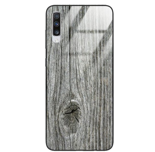 Etui drewniane Samsung Galaxy A70 Old Fashion Wood Gray Forestzone Glass ForestZone
