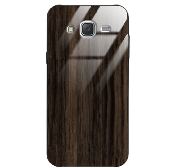 Etui drewniane Samsung Galaxy J5 2016 Premium Wood Dark Brown Forestzone Glass ForestZone