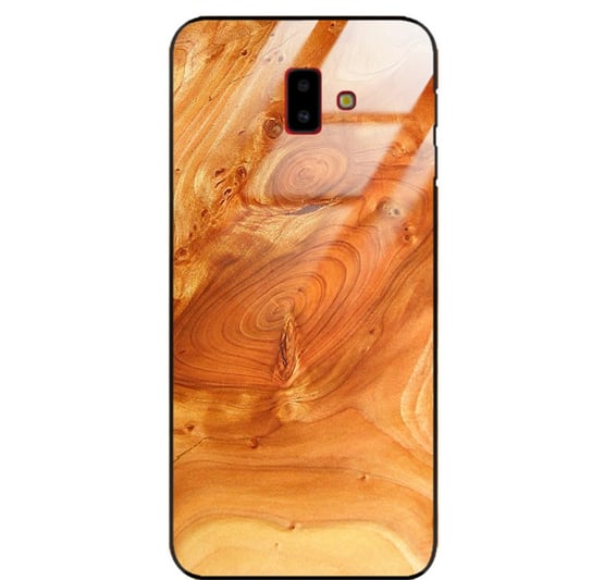 Etui drewniane Samsung Galaxy J6 Plus 2018 Premium Wood Honey Forestzone Glass ForestZone
