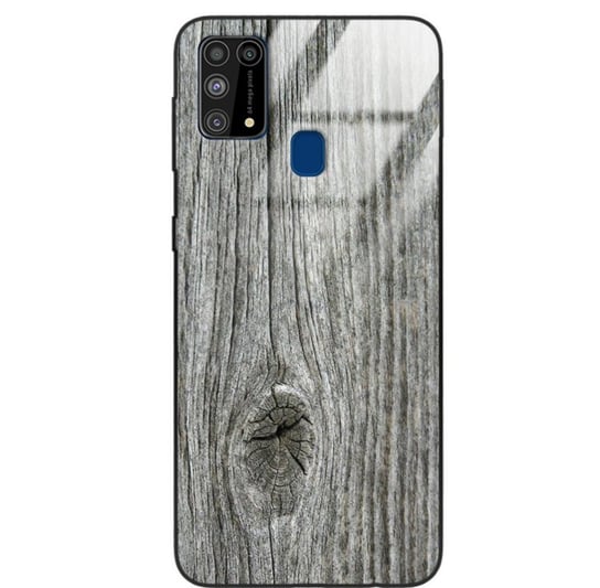 Etui drewniane Samsung Galaxy M31 Old Fashion Wood Gray Forestzone Glass ForestZone