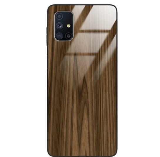 Etui drewniane Samsung Galaxy M51 Premium Wood Brown Forestzone Glass ForestZone