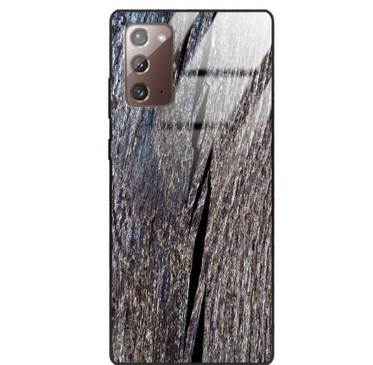 Etui drewniane Samsung Galaxy Note 20 Old Fashion Wood Blue Gray Forestzone Glass ForestZone