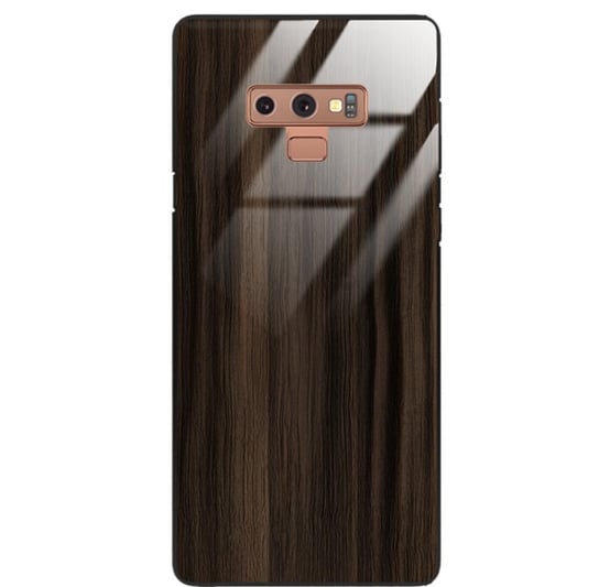 Etui drewniane Samsung Galaxy Note 9 Premium Wood Dark Brown Forestzone Glass ForestZone