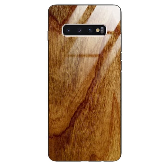 Etui drewniane Samsung Galaxy S10 Plus Old Fashion Wood Amber Forestzone Glass ForestZone