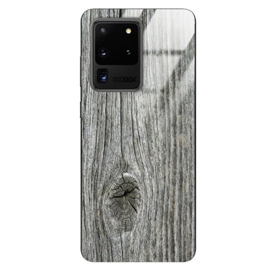 Etui drewniane Samsung Galaxy S20 Ultra Old Fashion Wood Gray Forestzone Glass ForestZone
