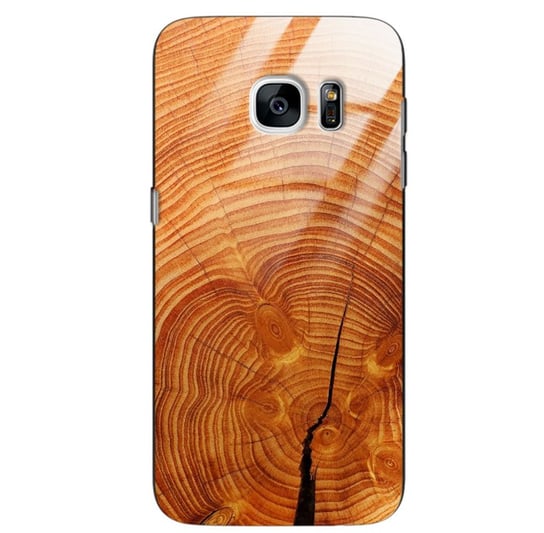 Etui drewniane Samsung Galaxy S7 Old Fashion Wood Burnt Orange Forestzone Glass ForestZone