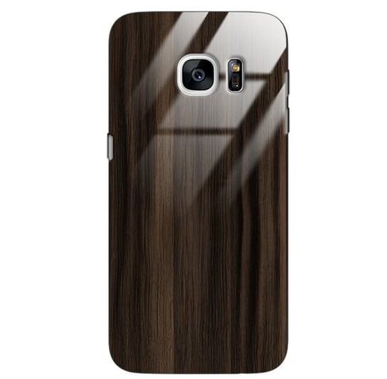 Etui drewniane Samsung Galaxy S7 Premium Wood Dark Brown Forestzone Glass ForestZone
