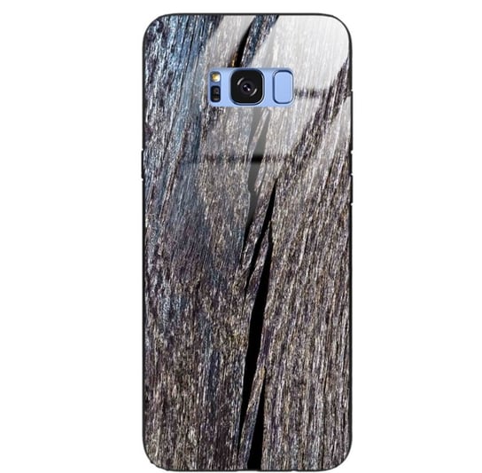 Etui drewniane Samsung Galaxy S8 Plus Old Fashion Wood Blue Gray Forestzone Glass ForestZone
